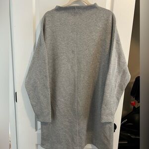 mock neck sweatshirt dress